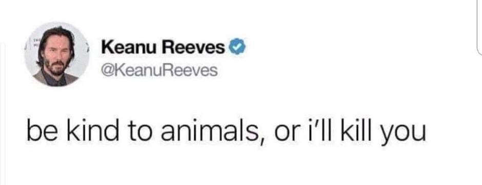 Twitter suspende cuenta a Keanu Reeves por usar frase de John Wick