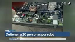 Telediario noticia Los detenidos fueron puestos a disposición del Ministerio Público. 