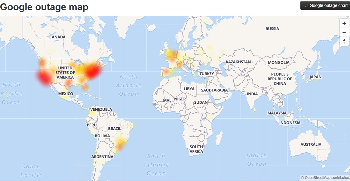 Google Calendar se cae en todo el mundo