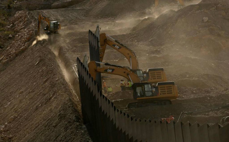 Así va la construcción del muro en la frontera