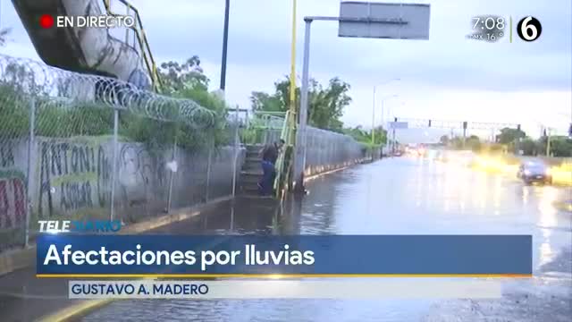 Telediario noticia Durante la temporada de lluvias una de las zonas que se ve afectada es el Gran Canal, en ambos sentidos.