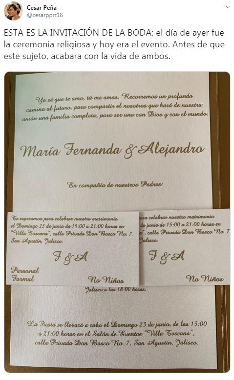 Víctimas de choque de Joao Maleck festejarían su boda ese día