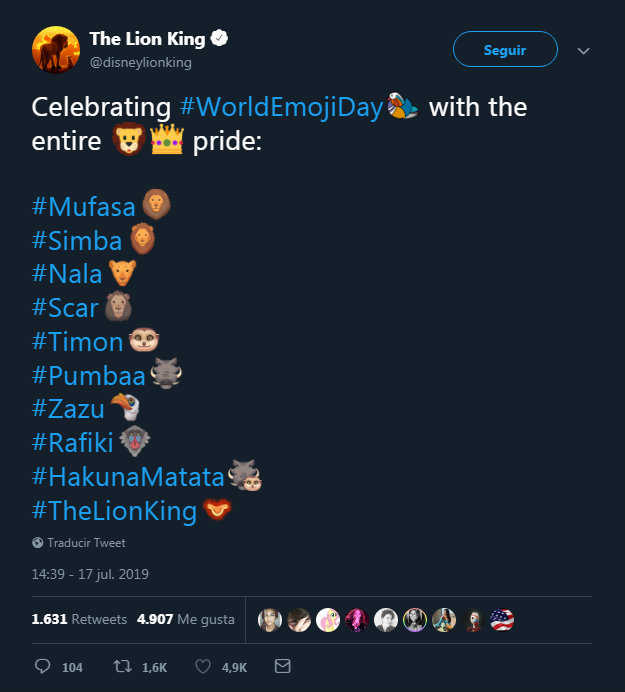 Lanzan emojis de 'El Rey León'