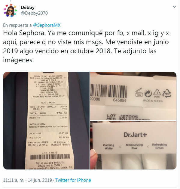 Denuncian en redes que Sephora vendió productos caducos y debe reembolsos