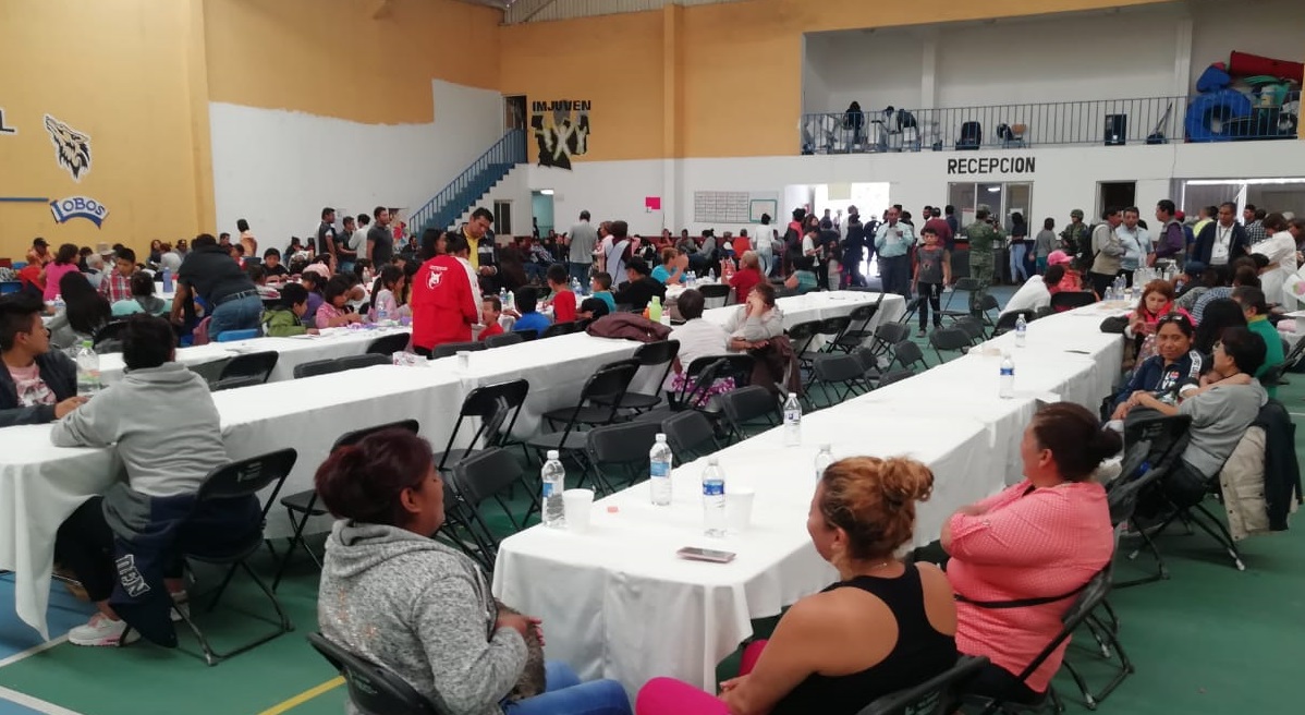 Instalan albergues en Edomex para afectados por fuga de gas