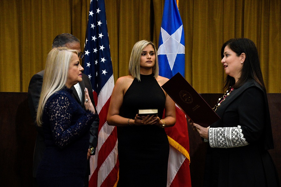 Wanda Vázquez juramenta como gobernadora de Puerto Rico