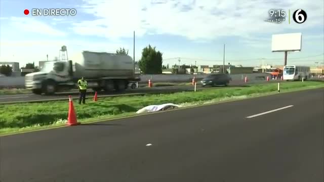 Telediario noticia El hombre, identiicado como Vicente, fue atropellado cuando intentó cruzar en la carretera. 
