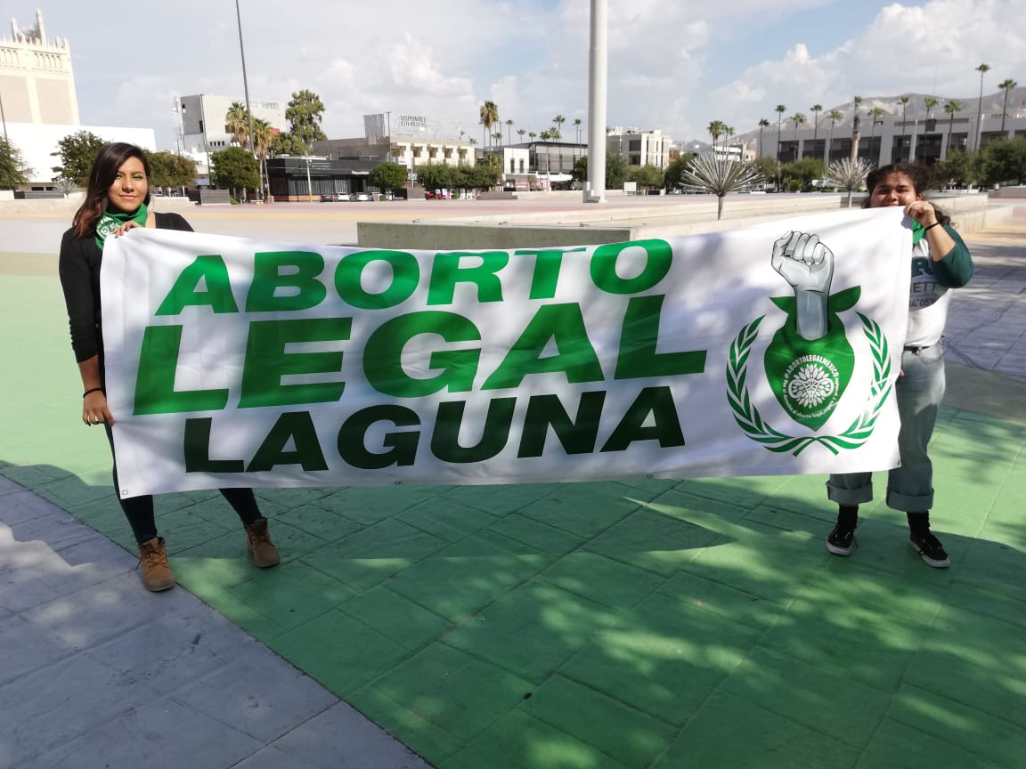 Se manifestaron en Torreón a favor del aborto legal en México