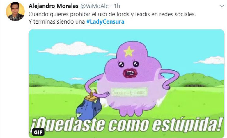#LadyCensura propone castigar a quien use los términos 'Lord' y 'Lady': le hacen memes