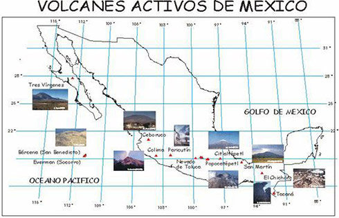 Estos son los volcanes activos que hay en México