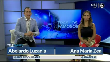 Telediario noticia Tras los Famosos. 