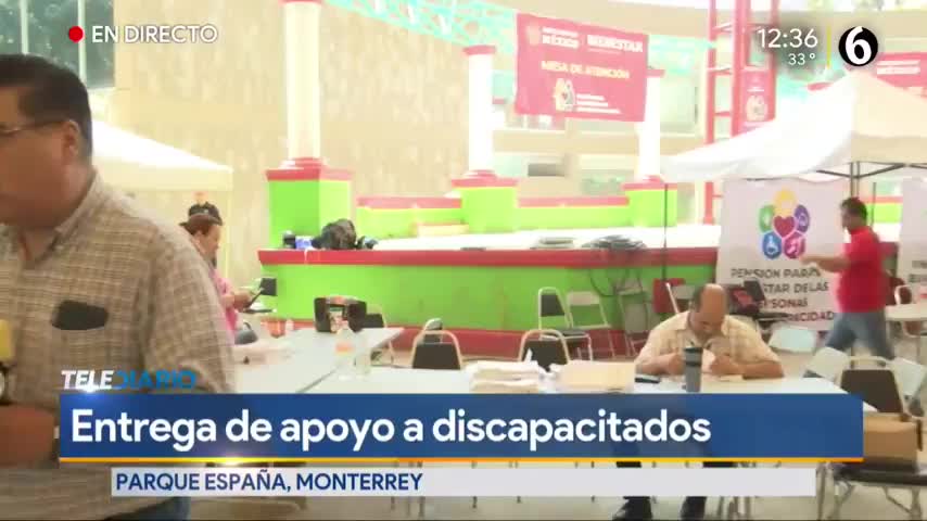 Telediario noticia Entregan apoyo a personas con discapacidad en el Parque España