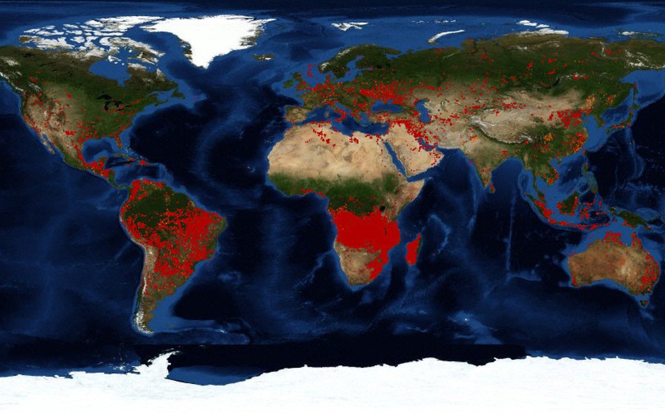 Hay más incendios en África que en el Amazonas