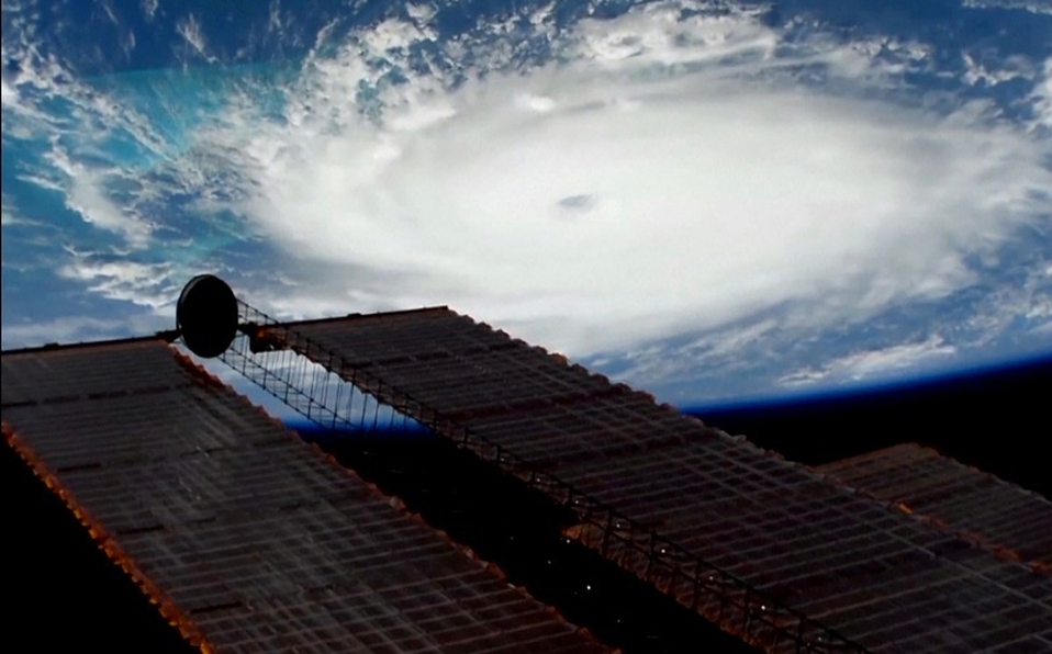 Así se ve 'Dorian' desde el espacio