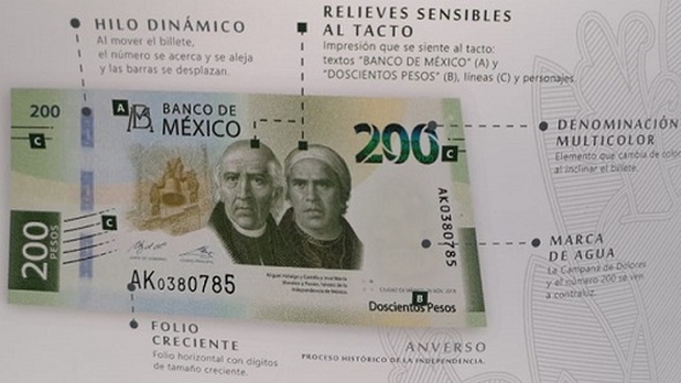 Presentan nuevo billete de 200 pesos