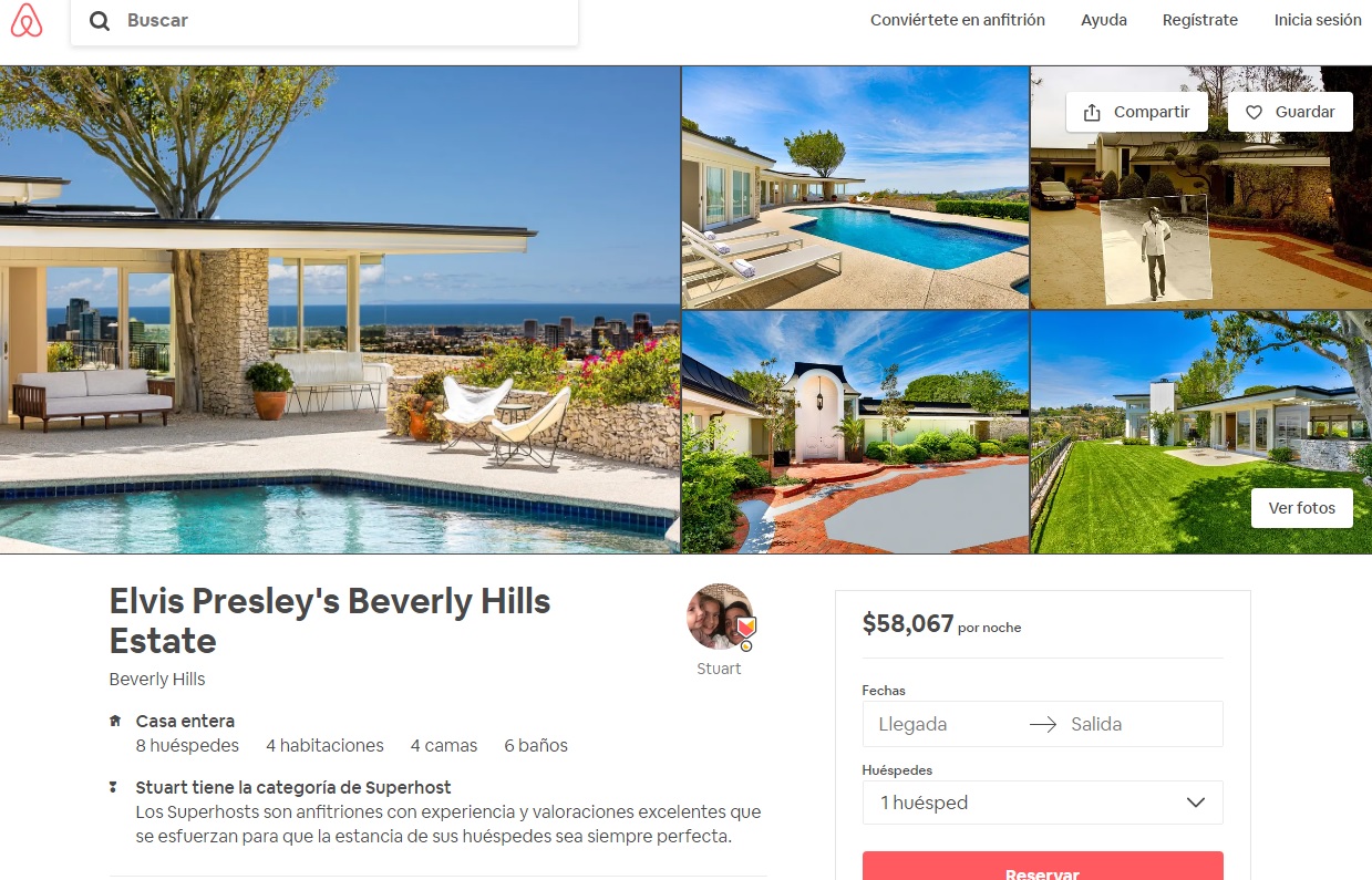 ¿Quieres ser Elvis Presley por un día? Ahora puedes pasar tus vacaciones en su casa