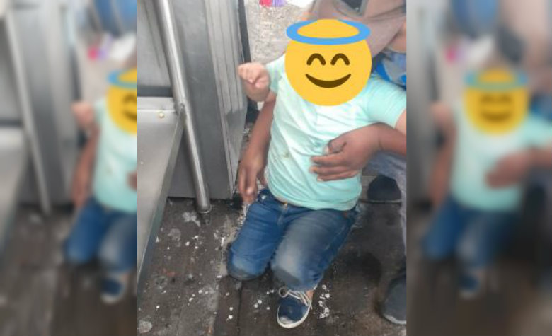 Niño atora su pie en coladera del paradero Indios Verdes [FOTOS y VIDEO]
