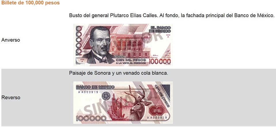 Éste es el billete de mayor denominación en la historia de México