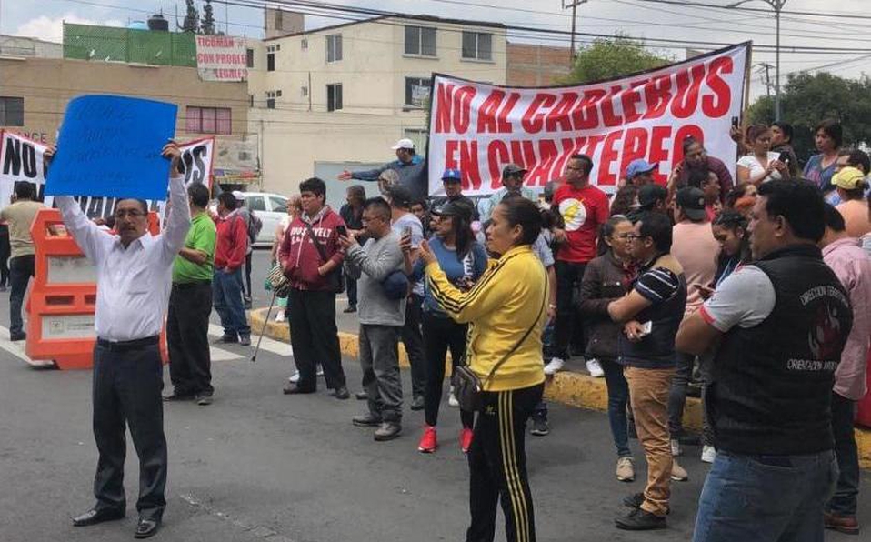 Vecinos de la GAM se oponen a Cablebús en Cuautepec