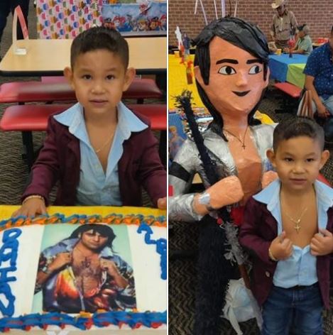 Niño festeja cumpleaños con temática de 'Albertano'