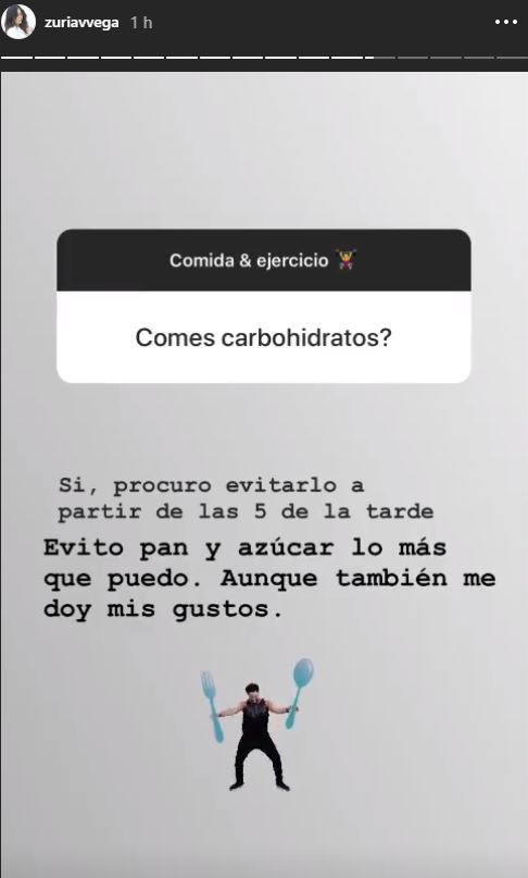 Zuria Vega revela cuánto pesa y su rutina de ejercicio