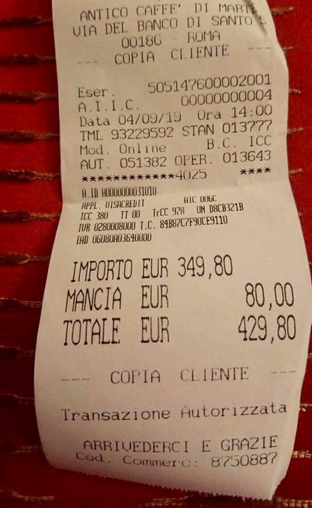 Restaurante italiano estafa y cobra a turistas 9 mil pesos por dos platos de pasta y agua