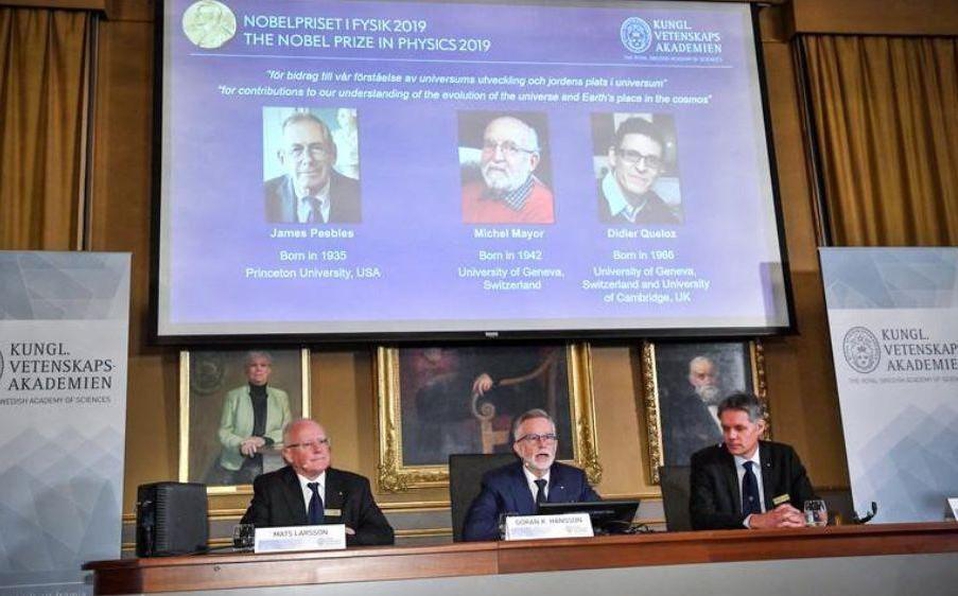 Dan Nobel de Física a un científico de EU y dos de Suiza por estudio sobre el universo
