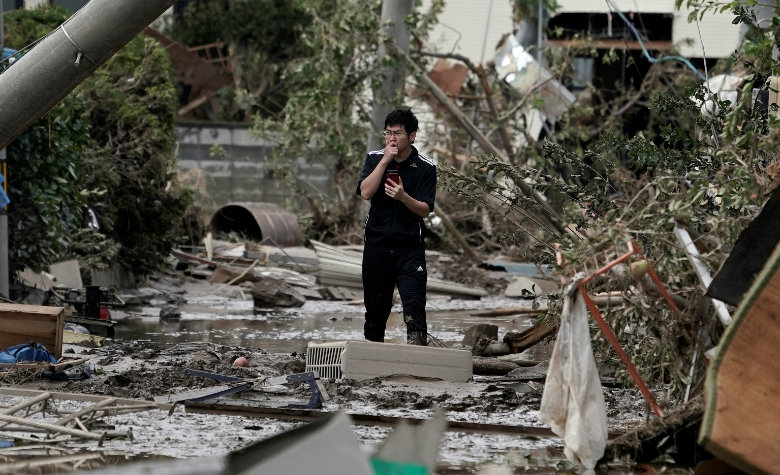 Sube a 68 la cifra de muertos por paso del tifón Hagibis en Japón