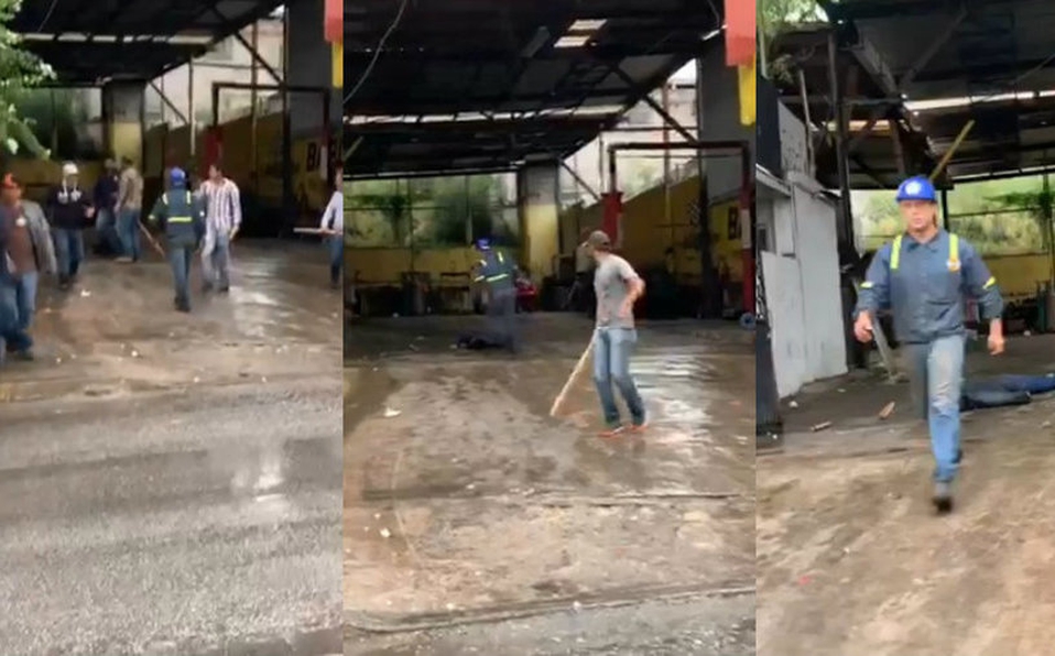 Linchan a palos a trabajador en toma de sindicato minero (VIDEO)