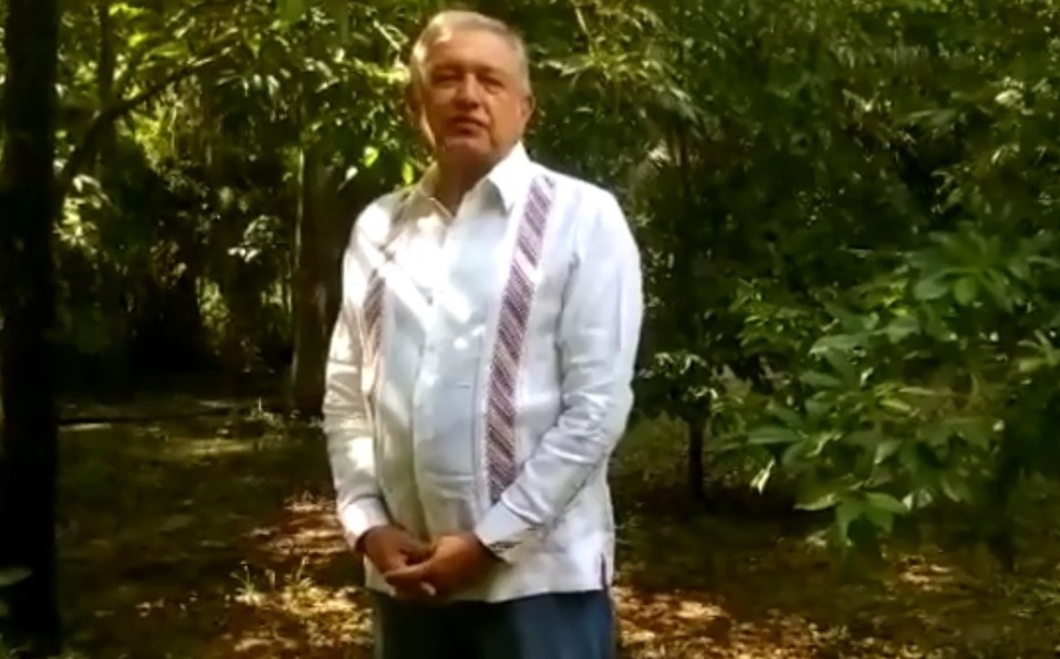 No hay nada que temer; dice AMLO desde Palenque, "el pueblo nos respalda"