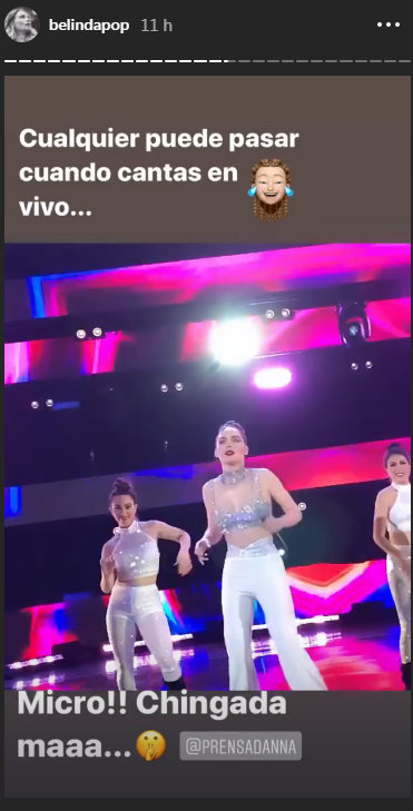 A Belinda le falló el micrófono y 'se quedó sin voz' en homenaje a Selena [VIDEO]