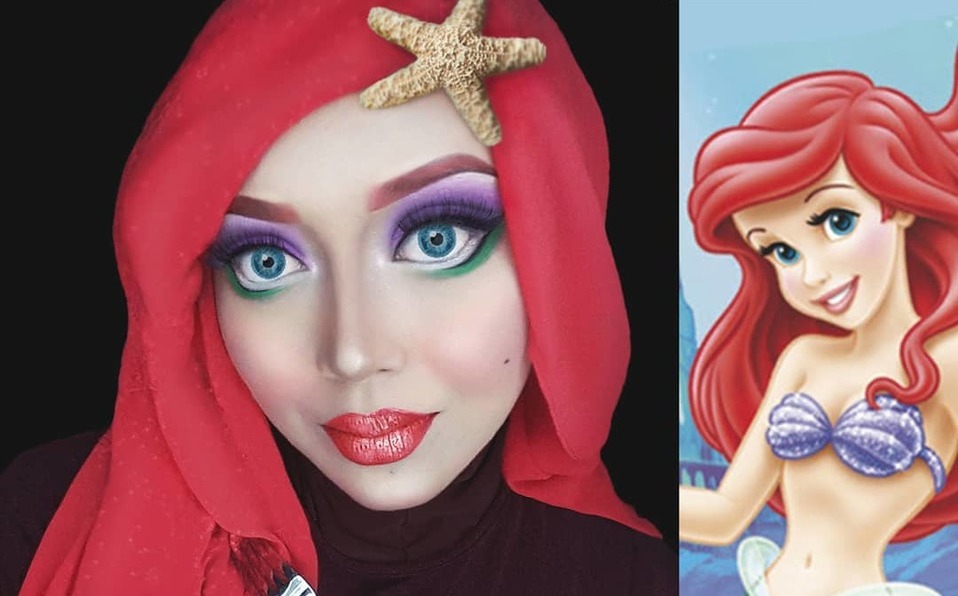 Con ayuda de su hiyab, mujer se disfraza de personajes de la cultura pop [FOTOS]
