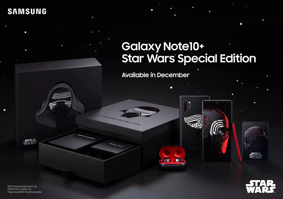 Samsung lanzará un Galaxy Note 10 Plus edición Kylo Ren para los fans de Star Wars