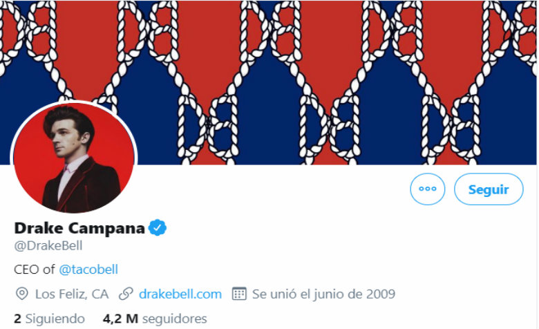 Drake Bell cambia de nombre a Drake “Campana”