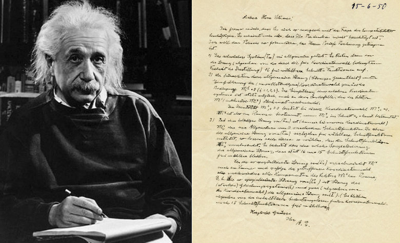 Subastarán carta de Einstein en la que habla sobre sus teorías