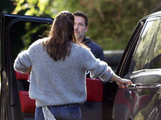 Captan a Ben Affleck en plena discusión con su ex Jennifer Garner