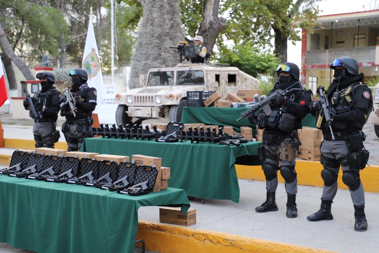 14 unidades y 300 armas para cuerpos de Seguridad en Región Norte