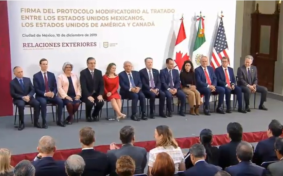 México, EU y Canadá firman cambios al T-MEC