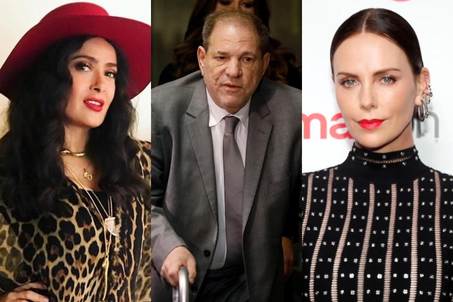Figura Salma Hayek en juicio contra Harvey Weinstein