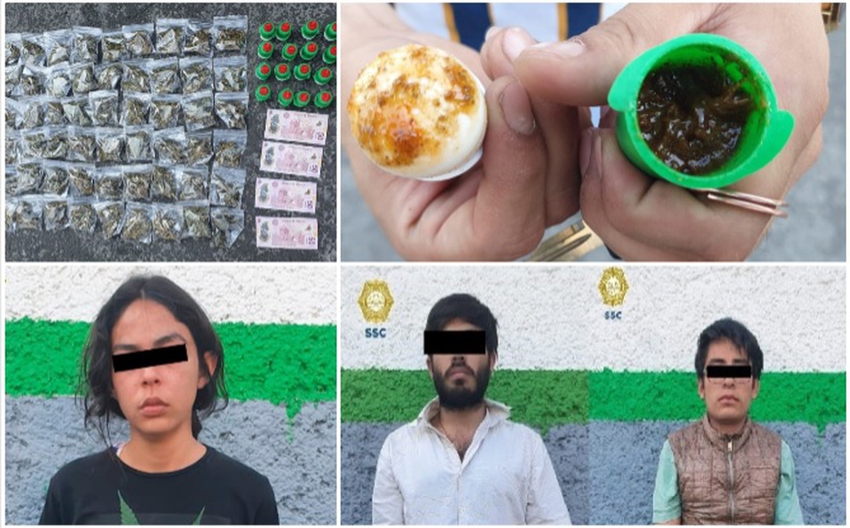 Detienen a 3 por vender mariguana en dulces de tamarindo