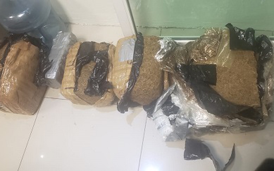 Combi del transporte público transportaba 25 kilos de marihuana en Naucalpan; detienen a 3