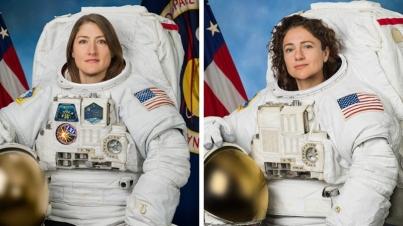 Astronautas Koch y Meir realizan caminata espacial para reemplazar baterías  
