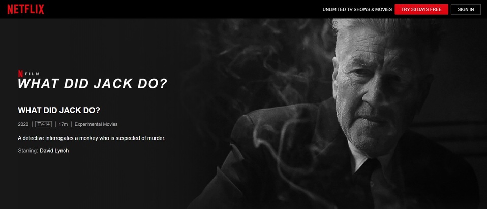 Celebra David Lynch su cumpleaños... ¿interrogando a un mono?