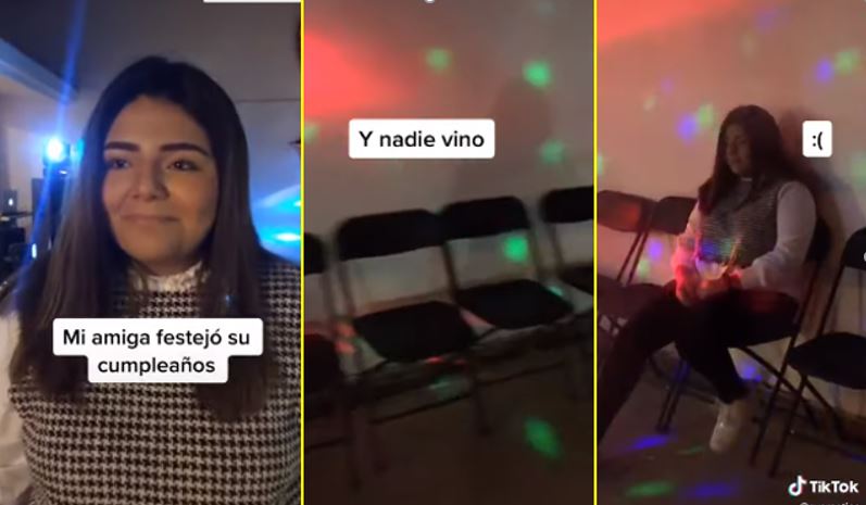 Organiza una fiesta a lo grande y solo asisten tres personas; se vuelve viral (VIDEO)