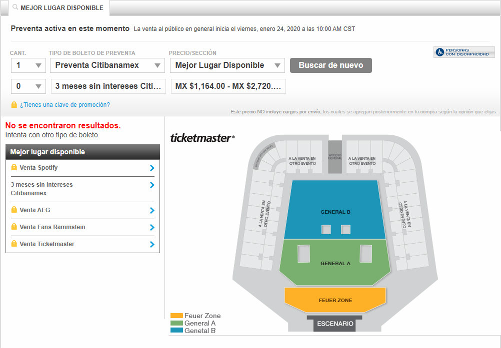 Reportan boletos agotados en la preventa de Rammstein 