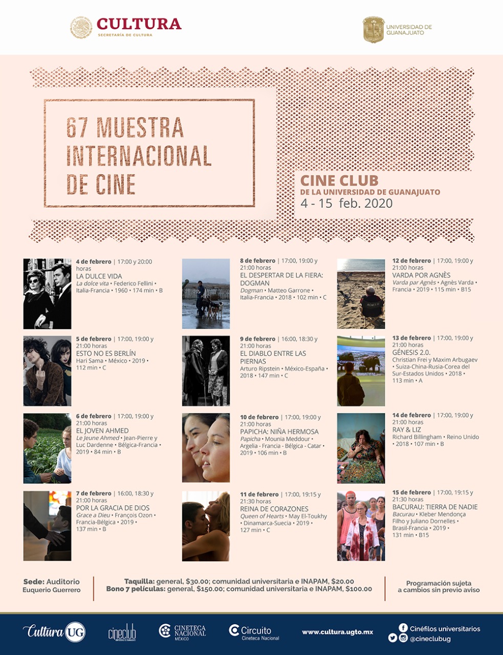 La Muestra Internacional de Cine llegará a las salas del Cine Club UG