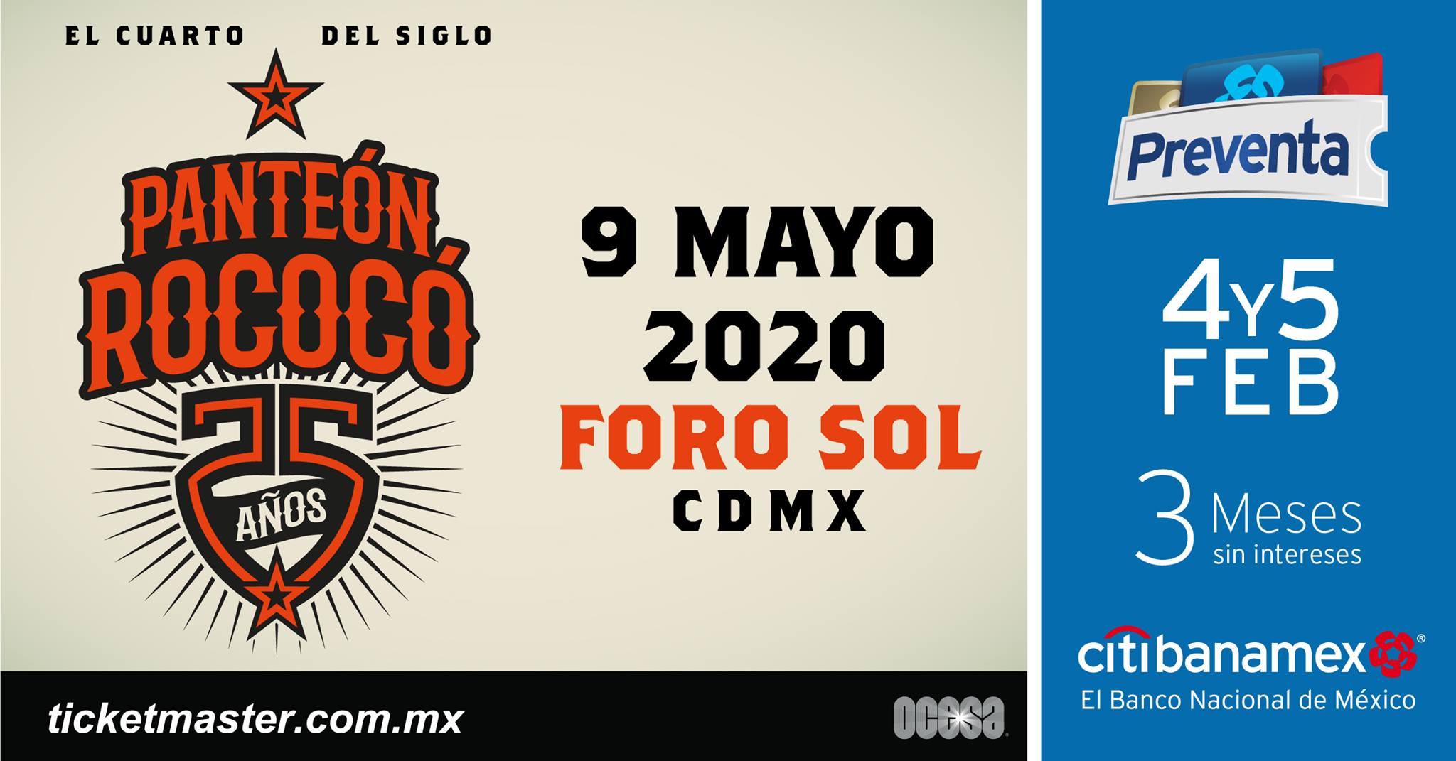 Panteón Rococó anuncia sold out en Foro Sol