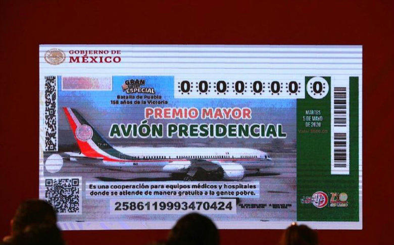 Habrá 100 ganadores de 20 mdp en rifa de avión presidencial