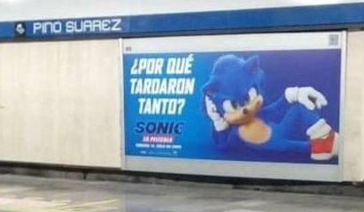 Sonic te “reta” a una carrerita en el Metro