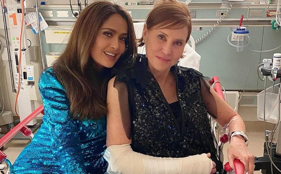 Así pasó Salma Hayek su noche de Oscar